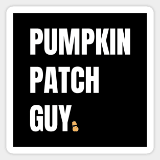 Pumpkin Patch Guy - Minimalist Design with Butternut Squash Sticker